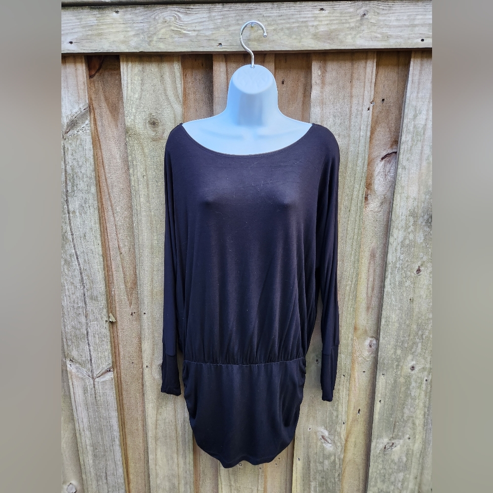 Boston Proper black tunic length top